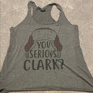 Gray Graphic Women's Tank Top